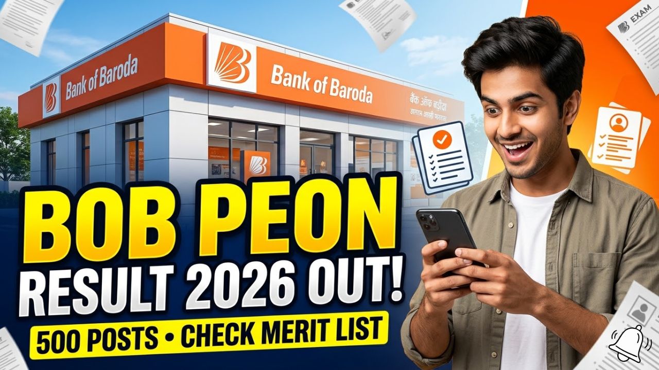 Bank of Baroda Office Assistant Peon Result 2026
