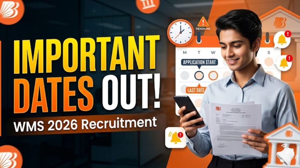 Bank of Baroda WMS 2026 Important Dates