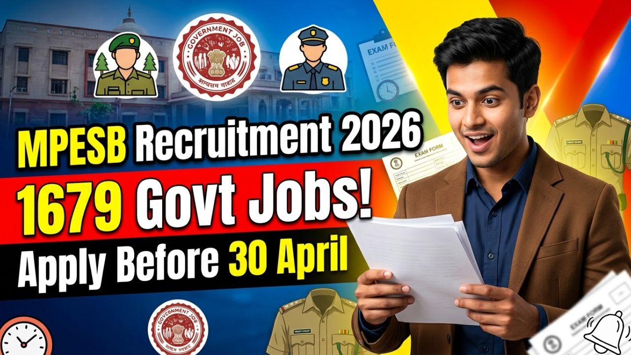 MPESB Van Rakshak, Kshetra Rakshak & Jail Prahari Recruitment 2026: 1679 Posts, Eligibility, Dates & Apply Online MPESB Forest Guard and Jail Prahari Recruitment 2026