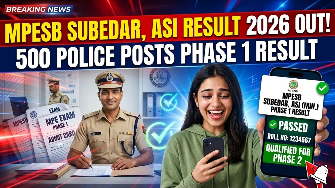 MPESB MP Subedar and ASI Result 2026