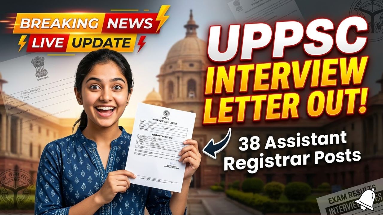 UPPSC Assistant Registrar Recruitment 2024 Interview Letter Released for 38 Posts UPPSC Assistant Registrar Recruitment 2024 Interview Letter Released for 38 Posts