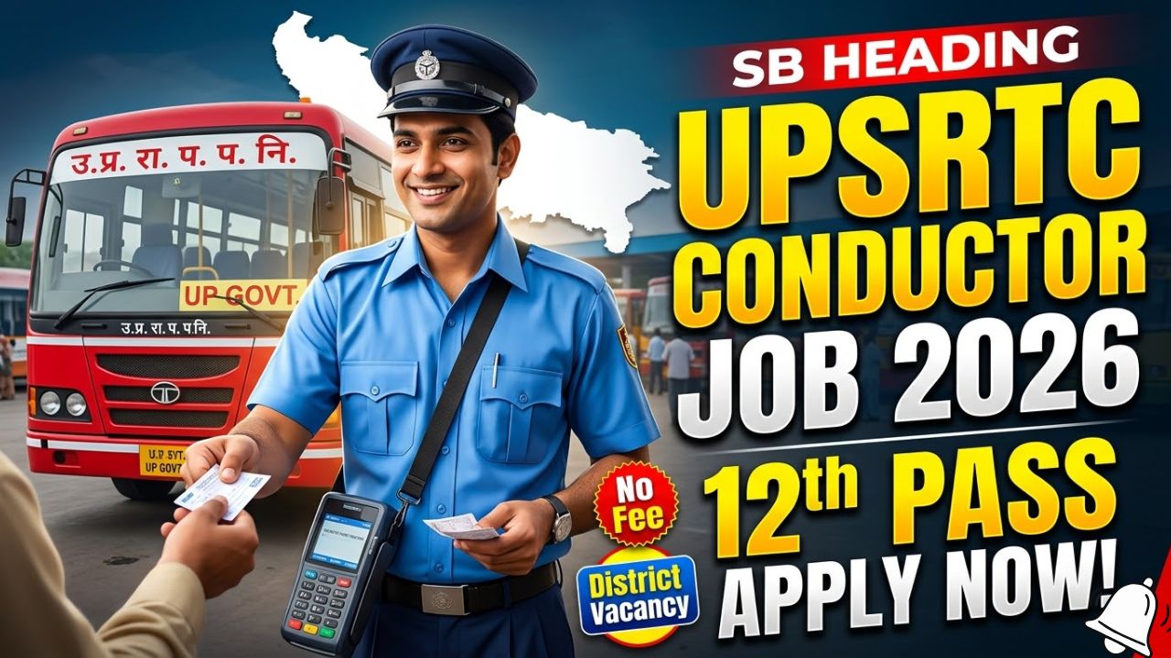 UPSRTC Bus Conductor Recruitment 2026: 12th Pass Jobs, District-Wise Vacancy, Eligibility & Apply Online UPSRTC Bus Conductor Recruitment 2026