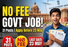 DSACS Delhi Recruitment 2026: 31 Posts, No Fee, Apply Online Before 23 May DSACS Delhi Recruitment 2026, 31 Posts, No Fee, Apply Online Before 23 May