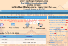 Rajasthan BSTC Admit Card 2026 Released