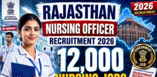 Rajasthan Nursing Officer Recruitment 2026