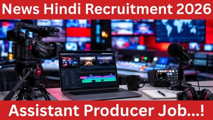 BBC News Hindi Recruitment 2026 Assistant Producer Job Apply Before 5 July